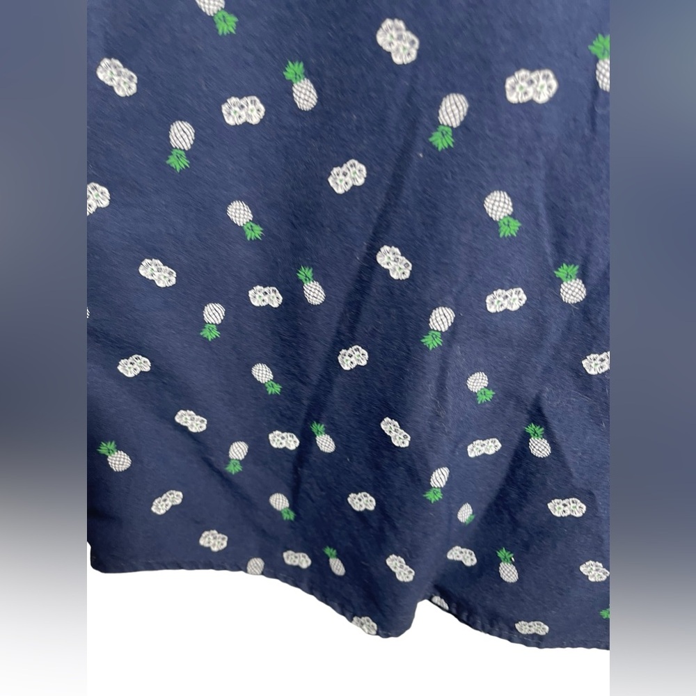Free Planet size 3x men’s navy blue pineapple cotton blend shirt - Picture 6 of 6